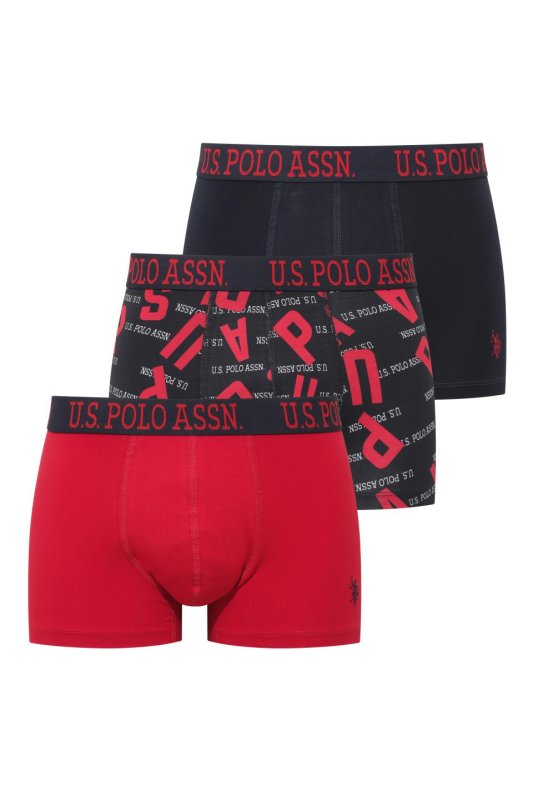 U.S. POLO ASSN. 3Pack boxerky 80582  | Vermali.cz